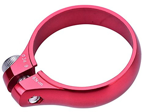 Fahrrad Sattelklemmen, 34,9 mm Aluminiumlegierung Fahrrad Sattelklemme Fahrrad Sattelklemme(Rot)