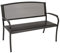 Gartenbank Como 2-sitzer 121cm aus Metall/Streckmetall, anthrazitgrau beschichtet