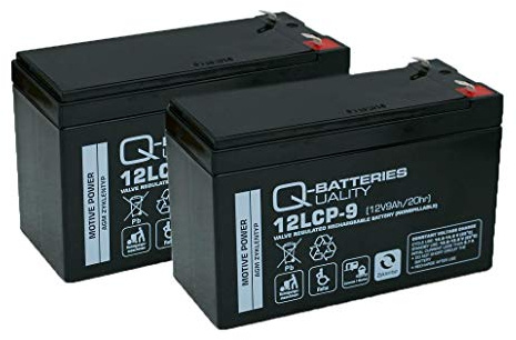 Q-Batteries Ersatzakku für Treppenlifter 24V 9Ah (2 x 12V)