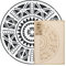 NAKLEO Mandala Große Malschablonen Durchmesser 59 cm - M, Afrikanisches Ethnisches Kreis Geometrisches Ornament, Wiederverwendbare Kunststoff Wandschablone DIY Handwerk, Holz Möbel Boden Stoff