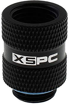 XSPC G1/4 20 mm Male to Female Static Extender Fitting - Matte Black
