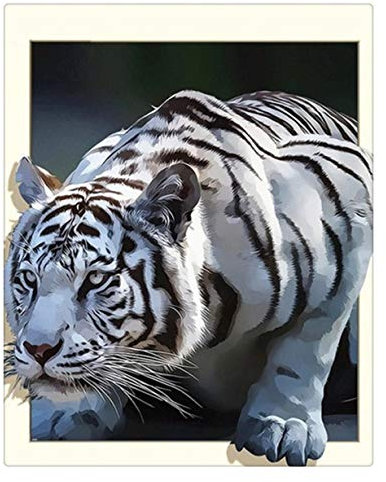 Puzzle 1500 Teile,Holzpuzzle,Puzzle Für Erwachsene,Geschicklichkeitsspiel Für Die Ganze Familie - 3D Weißer Tiger