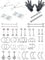 Milacolato Edelstahl Professionelle Piercing Set Lippe Zunge Helix Tragus Rook Daith Knorpel Augenbraue Bauchnabel Nase Nabel Barbells Ring Kit Körperschmuck Für Damen Herren 14G 16G 18G 20G 44 Stück