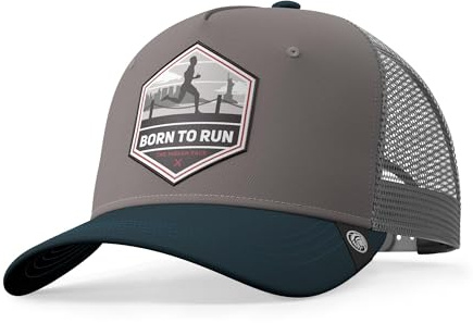 The Indian Face Unisex Born to Run Baseball Kappe, Gris, One Size