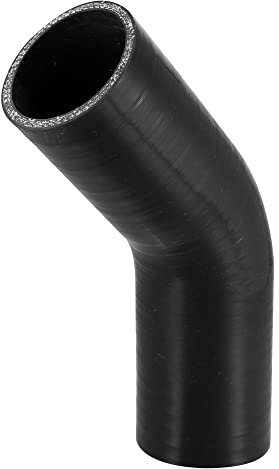 X AUTOHAUX Raccord de tuyau réducteur de voiture en silicone Noir 60 mm