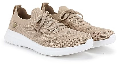 WALK IN PITAS | Sara | Sneakers Casual Donna | Scarpe da Barca Estive | Sportive | Mocassini per L'Estate | Scarpa da Vela | Calzatura Senza Lacci | Scarpe Walkinpitas | Beige 38