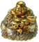 Kremers Schatzkiste XXL Glücksbuddha Spardose groß 18cm Deko Sparschwein Figur - Happy Happy Buddha als Geldgeschenk und Glücksbringer, Geschenkidee Geburtstag, viel Platz für Münzen und Scheine
