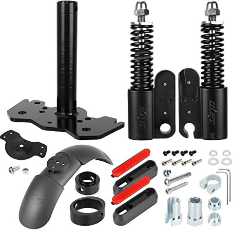 Fututech Kit Forcella Anteriore e Parafango per Xiaomi M365 1S EL Pro Pro2 Ammortizzatore Idraulico per Mi3 Accessorio Monopattino Pezzo Modifica per Scooter Elettrico