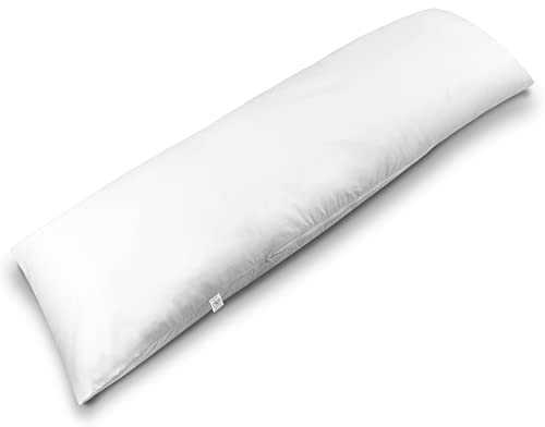 ekmTRADE Seitenschläferkissen 40x145cm Langkissen ergonomisches Schlafkissen, erholsamen Schlaf optimale Druckentlastung, Körperanpassung, für Schwangere, Stillende & Allergiker (38, Kissen mit Bezug)