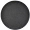 The HC Companies Terrazzo Soucoupe Ronde en Plastique pour Pots de Fleurs d'intérieur et d'extérieur 48 x 48 x 4,2 cm, Granit Noir