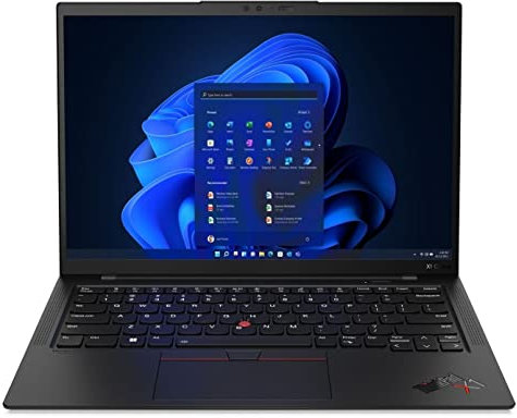 Lenovo ThinkPad X1 Carbon Gen 10 avec processeur Intel Core i5-1240P, écran WUXGA 400 nits antireflet antitoucher, 16 Go de RAM, 512 Go SSD, clavier rétroéclairé, lecteur d'empreintes digitales et