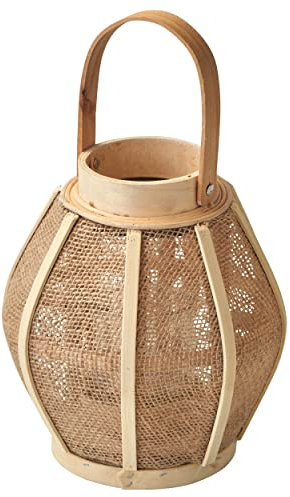 AMARE Rattan-Laterne, klein 23 cm, naturfarben