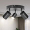 BOYIR Deckenstrahler LED Schwarz Deckenstrahler 3 Flammig, Modern Deckenleuchten Schwenkbar 350°Spots Deckenleuchte Drehbar Deckenlampe GU10 für Küche，Schlafzimmer, Ohne Leuchtmittel