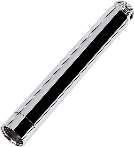 G1/2'' Duschkopf Verlängerung Chrom 15cm,Edelstahl 304 Dusche verlängerungsrohr,Handbrause Verlängerung für Duschkopf,Rohr verlaengerug,Badezimmer Duschkopf Verlängerungsarm (15cm, Chrom)