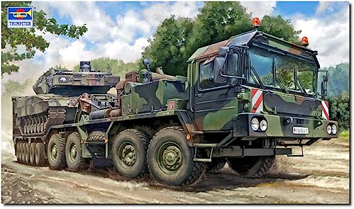 Trumpeter 757196-1/72 Faun SLT-56 mit 56-Tonnen-Anhänger - Maßstab 1:72