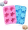 agctrler 2PCS Schneeflocken Silikonform, Silikonform für Schneeflocken, Hochtemperaturbeständig Schneeflocken Seifenform, für Kuchen Pudding Kuchen Seife Muffin
