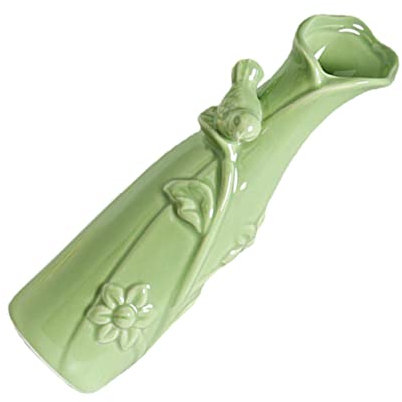 BESPORTBLE Ceramic Flower Vase Mini Floral Planter for Home Decor Creative Green Aromatherapy Pot for Water Planting and Flower Arrangements