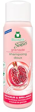 RAINETT Senses - Shampoing Doux à la Grenade - Nettoie, Nourrit & Fait Briller les Cheveux - 95% d'Ingrédients d'Origine Naturelle - Cheveux Normaux à Ternes - Flacon 300 ml