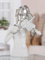 GILDE Figur Musician, Kunstharz, weiß, metallische Optik, Fraumotiv mit Geige, Musikerform, H: 30cm, B: 23cm, T: 10,5cm - Deko, Kunst, Skulptur, Geschenk