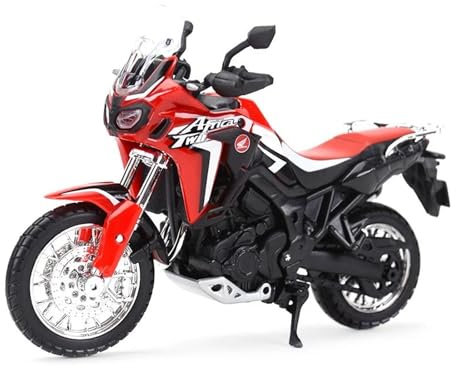 YRXIAO Modellino Realistico In Scala 1:18 Per Honda Africa Twin DCT Statico Pressofuso Veicolo da Collezione Hobby Moto in Lega Display Decorazione Modello Art Desktop Decoration