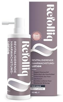 Refolliq Revitalisierende Haarwachstums Lotion | Gegen Haarausfall | Stimuliert die Haarfollikel | Unterstützt das Haarwachstum | Sichtbar volleres Haar | Stärkende Wirkung