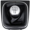 M MODECAR - Kompatibel mit VW Golf V 03-08 Schalthebel SILBER + SCHWARZER Schaltsack mit Chromrahmen 5 GÄNGE für 1K0711113G,