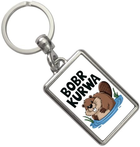 speecheese BOBR KURWA Schlüsselanhänger mit lustigem Meme Biber Humorvoller Schlüsselring mit Bibern als witziges Alltagsaccessoire