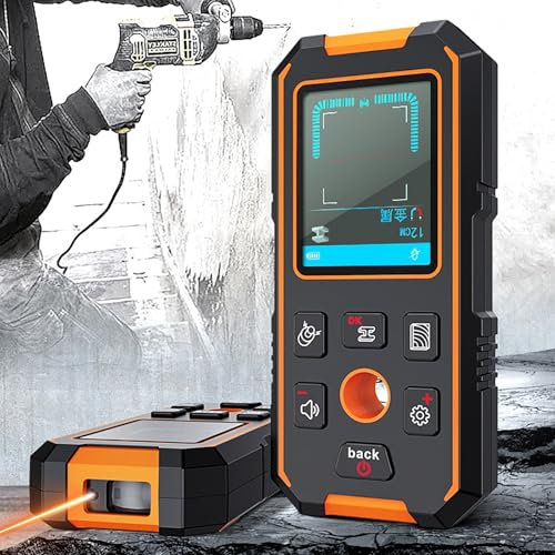 Détecteur Mural, Détecteur De Montants, Scanner Mural Avec Fonction Vocale, Détection De Câbles Bois/cachés/métaux, Distance Mesure 100 Mm, Positionnement Précis Et Sans Erreur, Stockage Données