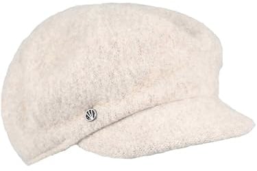 LOEVENICH Baker Boy Kappe | Einfarbig | 100% Wolle | OneSize | Damen | Warmer Style für den Alltag
