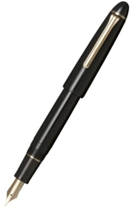 Generisch Sailor 1911 Casual L - Pluma estilográfica (plumín M, acero inoxidable dorado, incluye 2 cartuchos de tinta, fabricado en Japón)