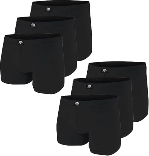 Ceceba Herren Pants, Elastan, Baumwolle, Single Jersey, blau, Uni, 3er Pack