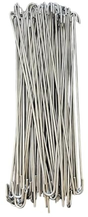Heavy Duty Stainless Steel Zip Ties - 100 Pack Adjustable Rustproof Fence Fasteners | Chain Link Fence Repair Straps for Garden Yard Farmhouse Landscape Pet Cage Barrier Support
