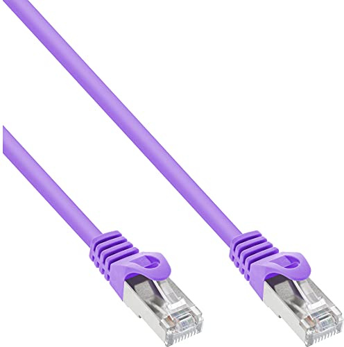 InLine 72533P Patchkabel, SF/UTP, Cat.5e, purple, 0,3m