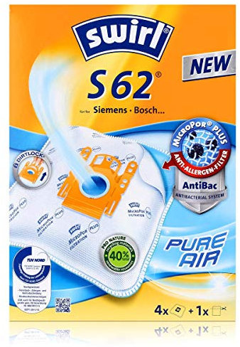 4 Swirl S62 Staubsaugerbeutel für Siemens Super E 320 von Staubbeutel-Profi®