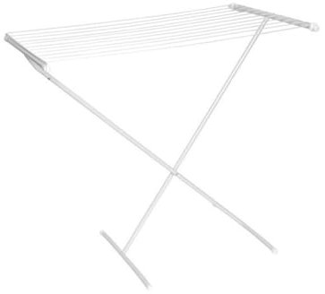 MSV - Wäschetrockner 10M Stahl 1 Ebene Weiß, Maße 81x55x83cm, Ideal für Innen- und Außentrocknung, Korrosionsbeständig, Praktisch und Langlebig