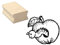 Stempel Holzstempel Motivstempel « APFEL mit MADE » Scrapbooking - Pflanze Obst