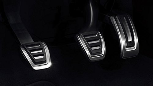 Audi 8V1064200A Pedalkappen-Set für A3 (AB3)/TT3 Linkslenker Handschalter mit Fußstütze