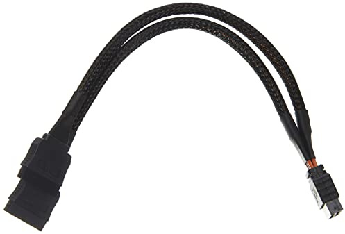 Delock Kabel Power SATA 15Pin Bu > 2 x SATA 15Pin St HDD 25cm (Geflecht)