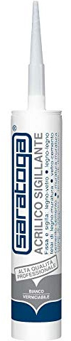 SARATOGA Acrilico Sigillante Bianco 450 Gr