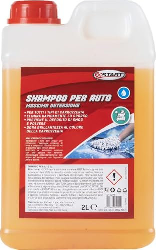 Shampoo per Auto 2L - Universale per Tutti i Tipi di Carrozzeria | Alta Schiuma e Finitura Brillante