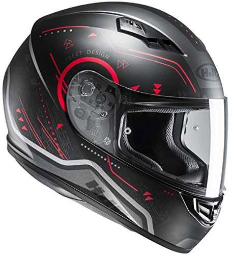 HJC Motorradhelm CS 15 Safa MC1SF, Schwarz/Rot, Größe M
