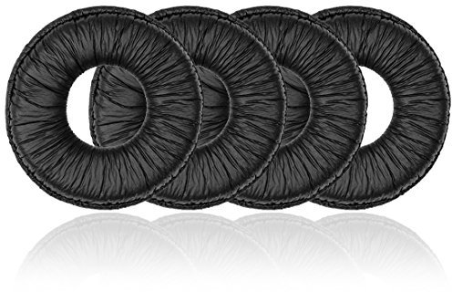 Geekria 2 Pairs Replacement Ear Pads Compatible with Sony MDR-V150, V200, V250, V300, V400, ZX300 Headphones Ear Cushions, Repair Parts (Black)