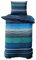 Class Home Collection Bettwäsche 135x200 Baumwolle – Ganzjahres Bettwäsche-Sets, weich & atmungsaktiv, Bettbezug und Kissenbezug 80x80 cm mit Reißverschluss Marley Blau