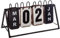 Atmosphera - Kalender Vintage - Metall - schwarz und weiß - 27x15 cm. - Schwarz und weiß