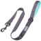 VIVAGLORY Dog Lead, Padded Handle, Reflective, Heavy Duty Training Lead for Medium & Large Dogs, Grey, 90 x 2.5 cm