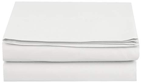 Elegant Comfort Premium Hotel Quality 1-teiliges Bettlaken, luxuriös und weich, 1500 Premium-Mikrofaser-Bettwäsche, knitterfrei, schmutzabweisend, Twin/Twin XL, Weiß