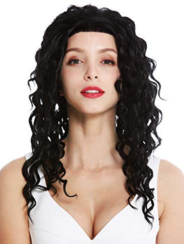WIG ME UP - LA9013-1B Women's Wig Lace Front Long Curly Corkscrew Curls Black