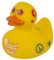 MIK funshopping Badeente Quietscheente Badewannenspielzeug (Ente Peace and Love)