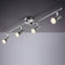 IMPTS LED Deckenstrahler 4 flammig, Deckenleuchte Wohnzimmerlampe Deckenspot Schwenkbar lamp, inkl. 4 x 3W Leuchtmittel GU10 Warmweiß Matt Nickel