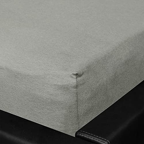 G BETTWARENSHOP Jersey Spannbettlaken Multi-Stretch Chrome, 120x200-130x220 cm